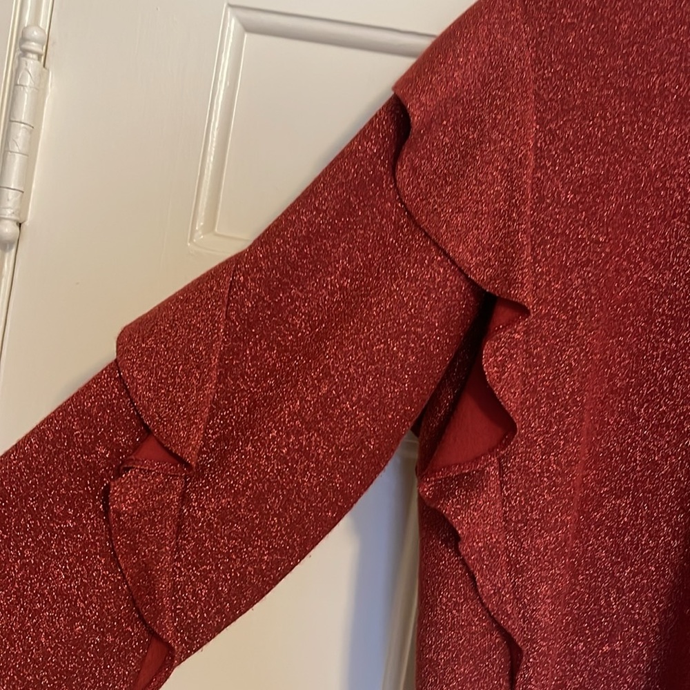 Scotch And Soda Rust Color Sparkle Top Size L - image 3